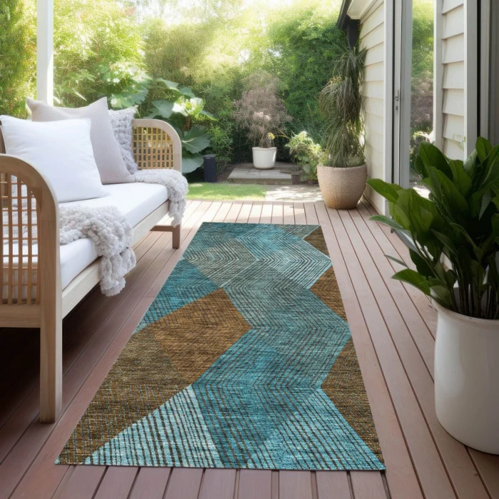 Addison Chantille ACN962-Teal 2 ft. 3 in. X 7 ft. 6 in. Rectangle Rug