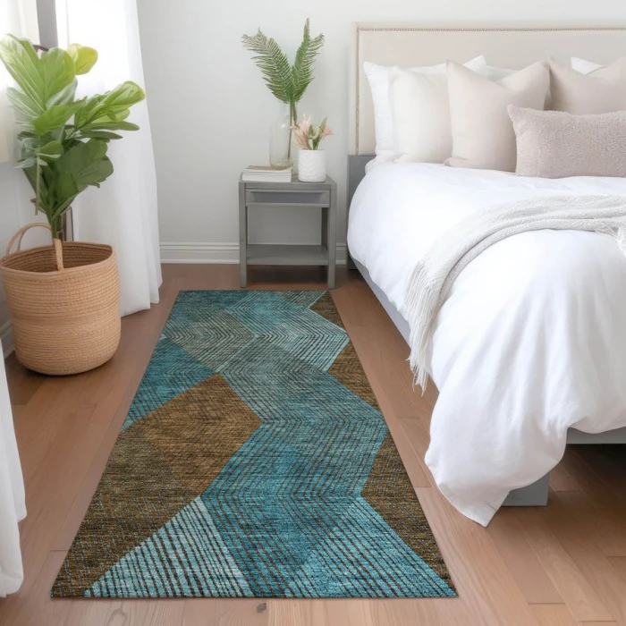 Addison Chantille ACN962-Teal 2 ft. 3 in. X 7 ft. 6 in. Rectangle Rug