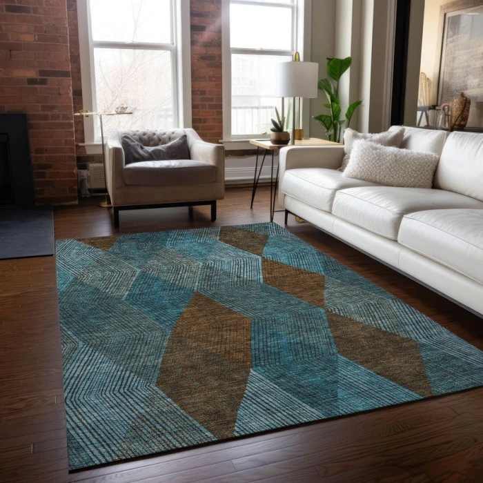 Addison Chantille ACN962-Teal 9 ft. X 12 ft. Rectangle Rug