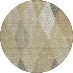 Addison Chantille ACN962-Wheat 8 ft. X 8 ft. Round Rug
