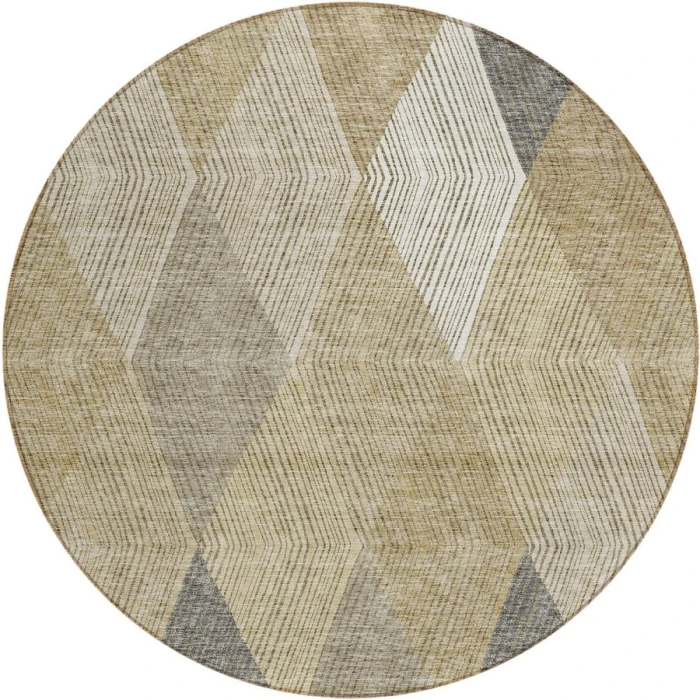 Addison Chantille ACN962-Wheat 8 ft. X 8 ft. Round Rug