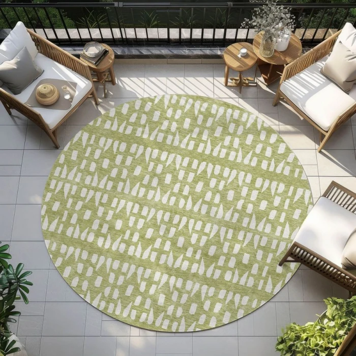Addison Chantille ACN963-Aloe 8 ft. X 8 ft. Round Rug
