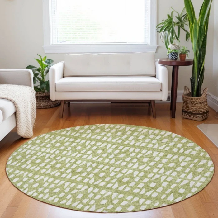 Addison Chantille ACN963-Aloe 8 ft. X 8 ft. Round Rug
