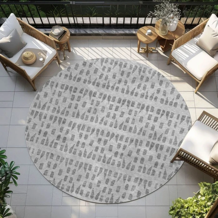 Addison Chantille ACN963-Gray 8 ft. X 8 ft. Round Rug