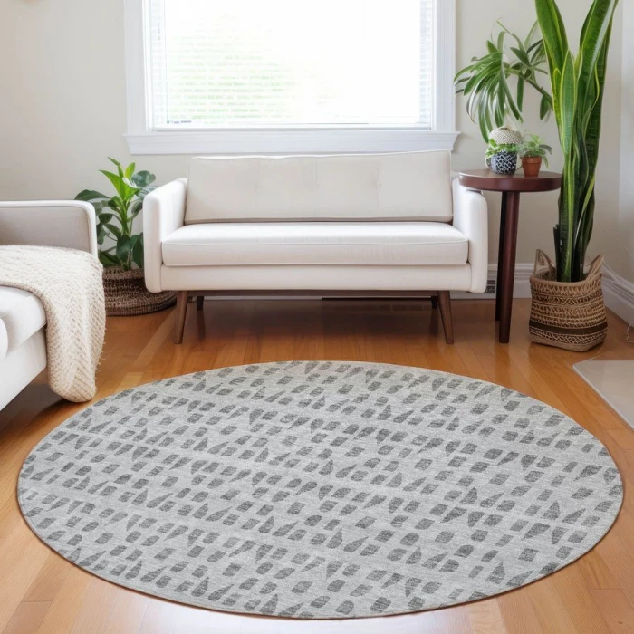 Addison Chantille ACN963-Gray 8 ft. X 8 ft. Round Rug