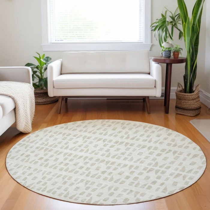 Addison Chantille ACN963-Ivory 8 ft. X 8 ft. Round Rug