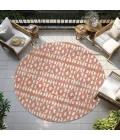 Addison Chantille ACN963-Salmon 8 ft. X 8 ft. Round Rug