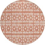 Addison Chantille ACN963-Salmon 8 ft. X 8 ft. Round Rug