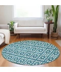 Addison Chantille ACN963-Teal 8 ft. X 8 ft. Round Rug