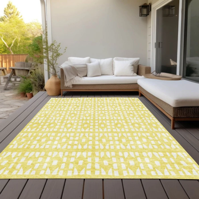 Addison Chantille ACN963-Yellow 5 ft. X 7 ft. 6 in. Rectangle Rug