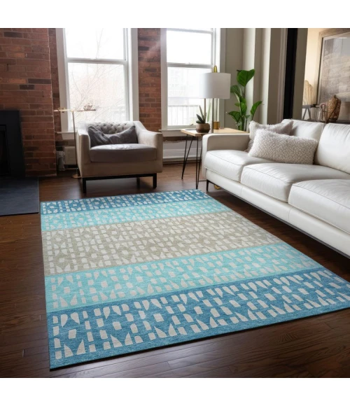 Addison Chantille ACN964-Teal 5 ft. X 7 ft. 6 in. Rectangle Rug
