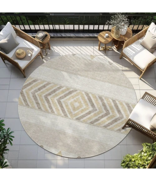 Addison Chantille ACN965-Beige 8 ft. X 8 ft. Round Rug