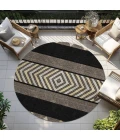 Addison Chantille ACN965-Black 8 ft. X 8 ft. Round Rug