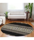 Addison Chantille ACN965-Black 8 ft. X 8 ft. Round Rug