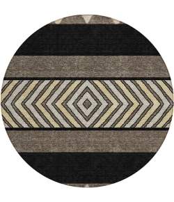 Addison Chantille ACN965-Black 8 ft. X 8 ft. Round Rug