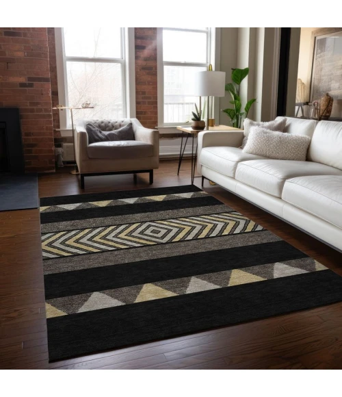 Addison Chantille ACN965-Black 9 ft. X 12 ft. Rectangle Rug