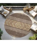 Addison Chantille ACN965-Brown 8 ft. X 8 ft. Round Rug