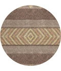 Addison Chantille ACN965-Brown 8 ft. X 8 ft. Round Rug