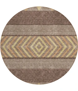 Addison Chantille ACN965-Brown 8 ft. X 8 ft. Round Rug