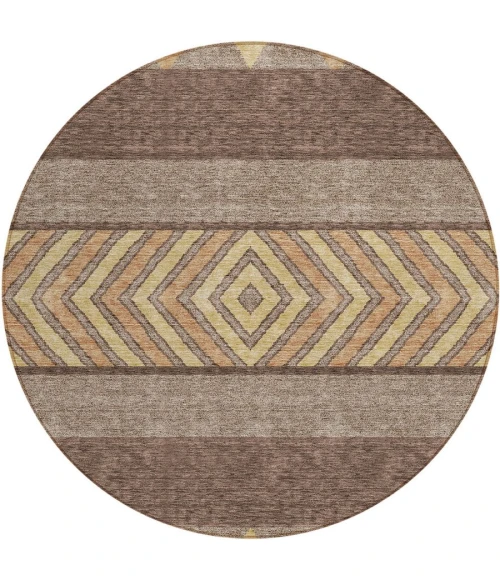 Addison Chantille ACN965-Brown 8 ft. X 8 ft. Round Rug