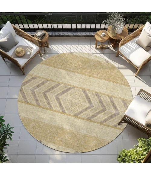 Addison Chantille ACN965-Gold 8 ft. X 8 ft. Round Rug