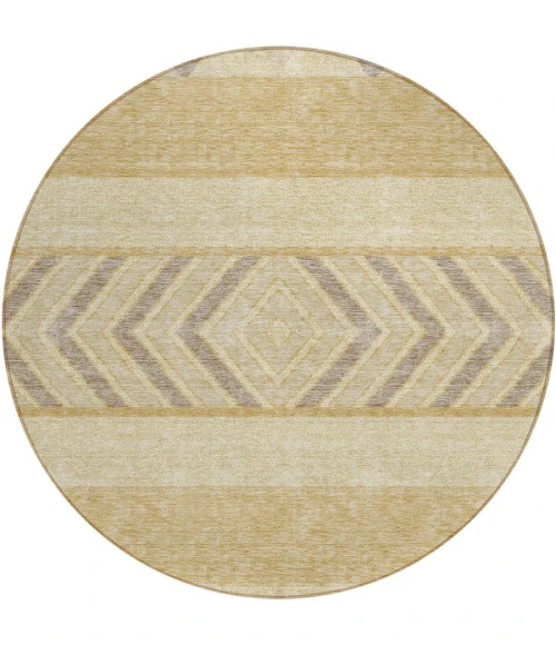 Addison Chantille ACN965-Gold 8 ft. X 8 ft. Round Rug