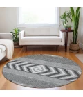 Addison Chantille ACN965-Gray 8 ft. X 8 ft. Round Rug