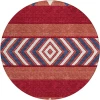 Addison Chantille ACN965-Red 8 ft. X 8 ft. Round Rug