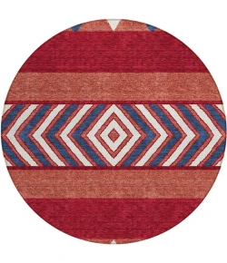 Addison Chantille ACN965-Red 8 ft. X 8 ft. Round Rug