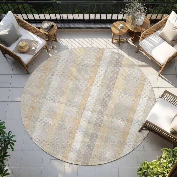 Addison Chantille ACN966-Ivory 8 ft. X 8 ft. Round Rug