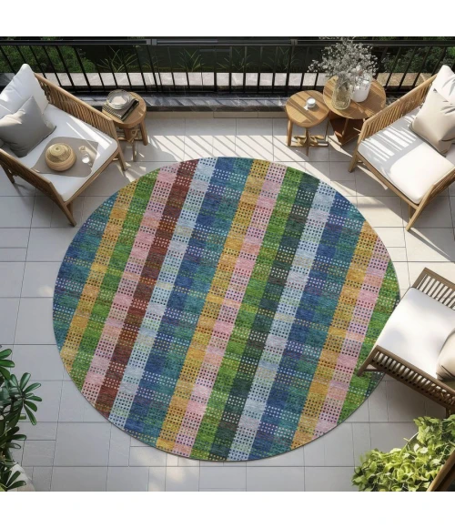 Addison Chantille ACN966-Navy 8 ft. X 8 ft. Round Rug