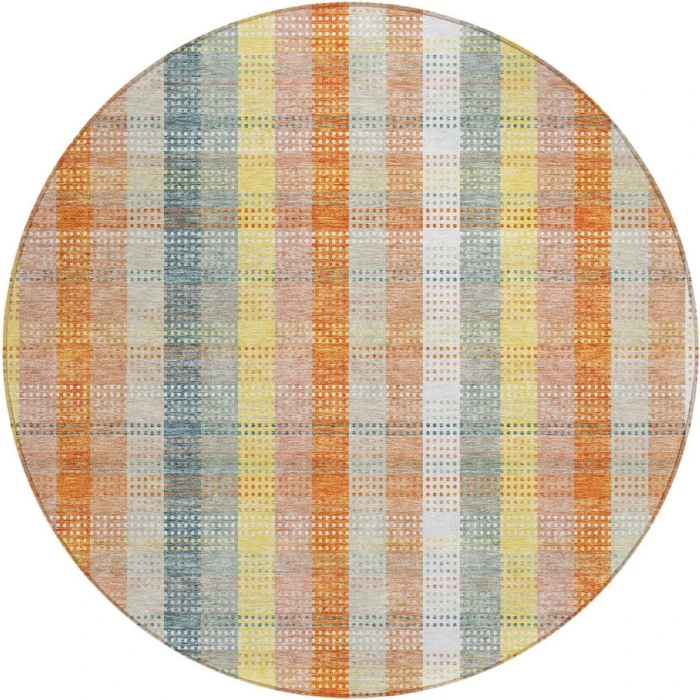 Addison Chantille ACN966-Peach 8 ft. X 8 ft. Round Rug