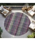 Addison Chantille ACN966-Plum 8 ft. X 8 ft. Round Rug