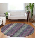 Addison Chantille ACN966-Plum 8 ft. X 8 ft. Round Rug