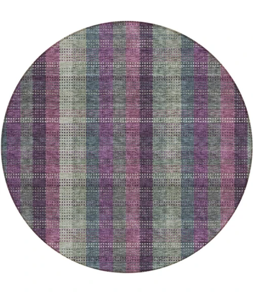 Addison Chantille ACN966-Plum 8 ft. X 8 ft. Round Rug