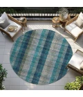 Addison Chantille ACN966-Teal 8 ft. X 8 ft. Round Rug