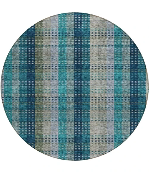 Addison Chantille ACN966-Teal 8 ft. X 8 ft. Round Rug