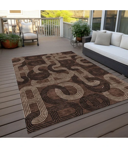 Addison Chantille ACN967-Chocolate 5 ft. X 7 ft. 6 in. Rectangle Rug