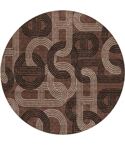Addison Chantille ACN967-Chocolate 8 ft. X 8 ft. Round Rug