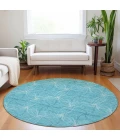 Addison Chantille ACN968-Aqua 8 ft. X 8 ft. Round Rug