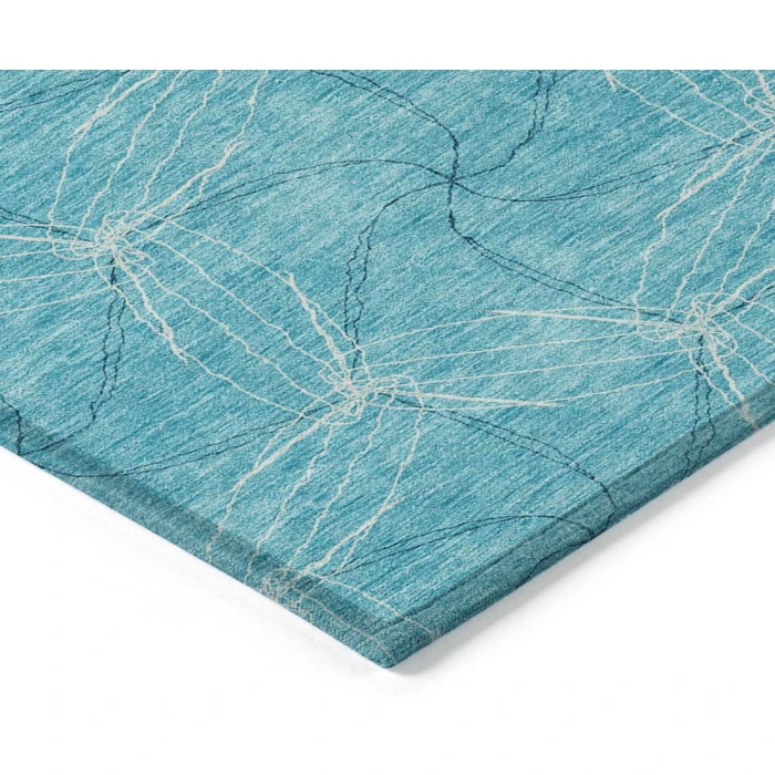 Addison Chantille ACN968-Aqua 8 ft. X 8 ft. Round Rug