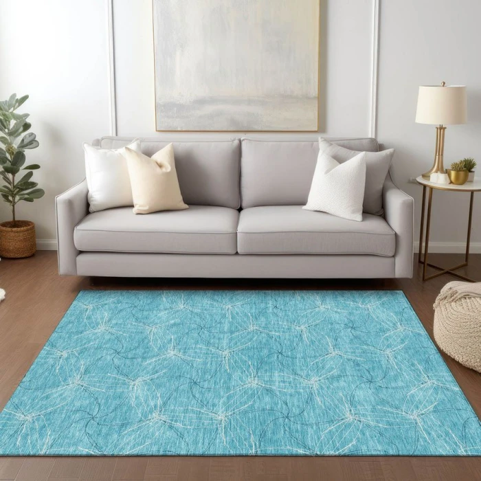Addison Chantille ACN968-Aqua 10 ft. X 14 ft. Rectangle Rug