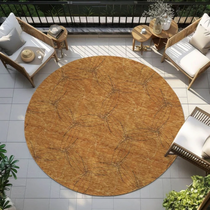 Addison Chantille ACN968-Copper 8 ft. X 8 ft. Round Rug