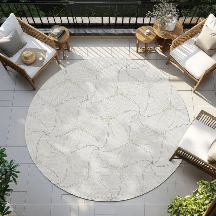 Addison Chantille ACN968-Ivory 8 ft. X 8 ft. Round Rug