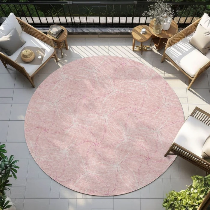 Addison Chantille ACN968-Pink 8 ft. X 8 ft. Round Rug