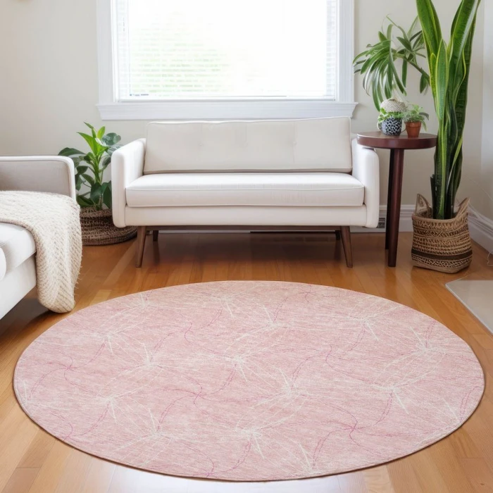 Addison Chantille ACN968-Pink 8 ft. X 8 ft. Round Rug