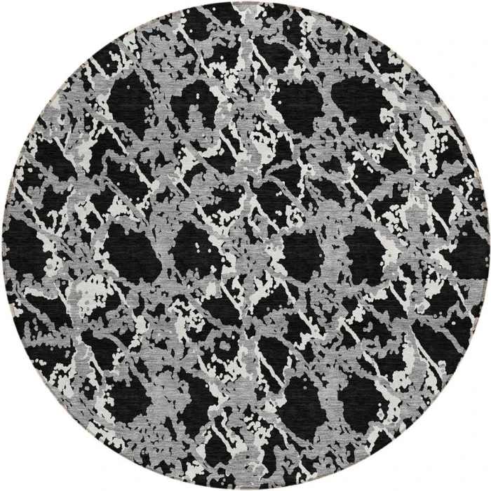 Addison Chantille ACN969-Black 8 ft. X 8 ft. Round Rug