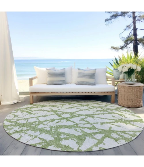 Addison Chantille ACN972-Green 8 ft. X 8 ft. Round Rug