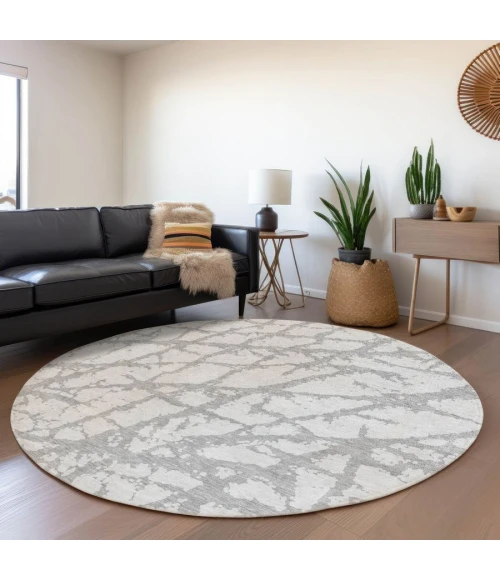 Addison Chantille ACN972-Silver 8 ft. X 8 ft. Round Rug