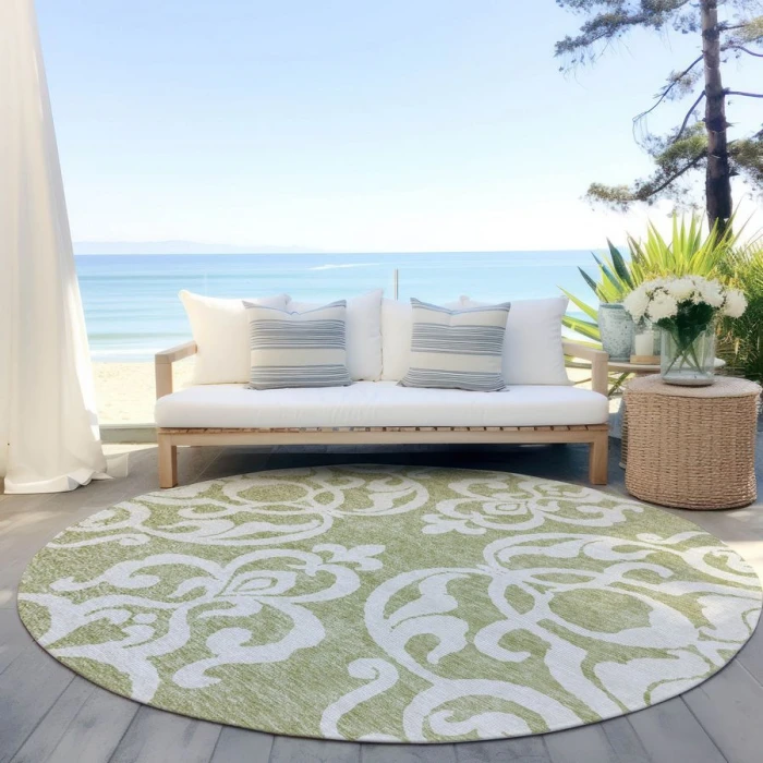 Addison Chantille ACN973-Aloe 8 ft. X 8 ft. Round Rug